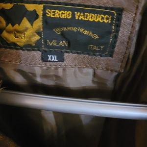Segio Vadducci men leather jacket xxl